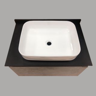 Comforty Зеркало-шкаф "Эдинбург-75" бетон светлый